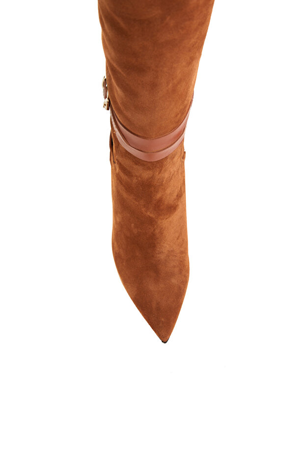 Taba Kadın Deri Çizme - 4