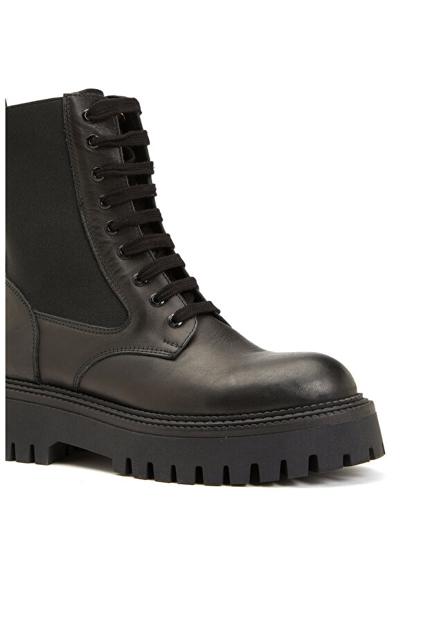 Siyah Kadın Deri Bot - 6