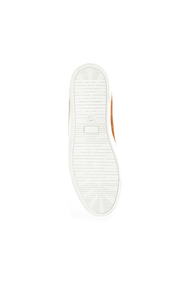 Taba Erkek Deri Sneaker - 5