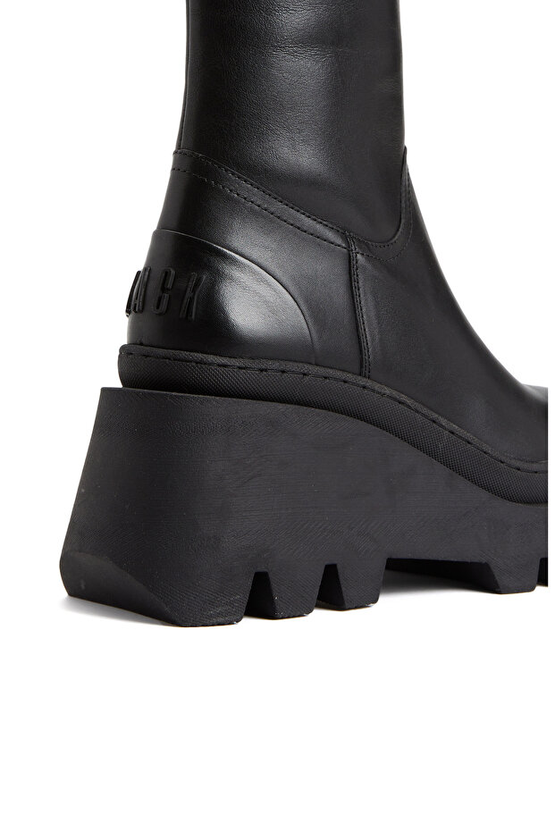 Siyah Kadın Deri Bot - 6
