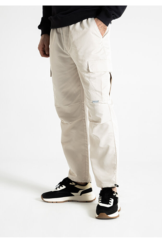 Men's Parachute Pants with Adjustable Cargo Pockets 4356