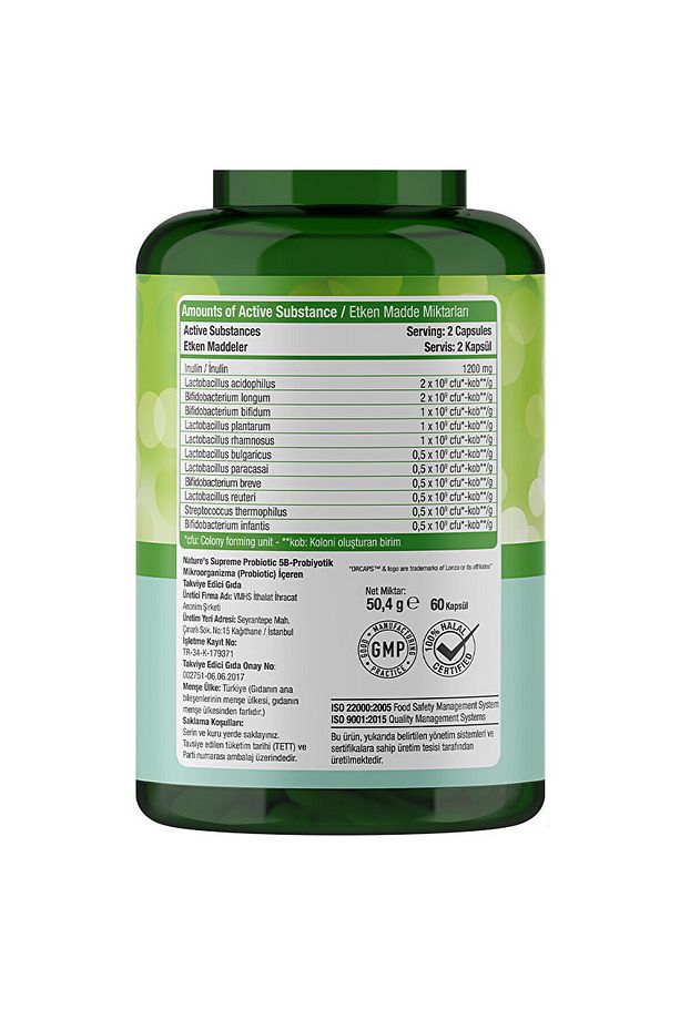 Probiotic 5b 60 Kapsül - Aromasız - 6