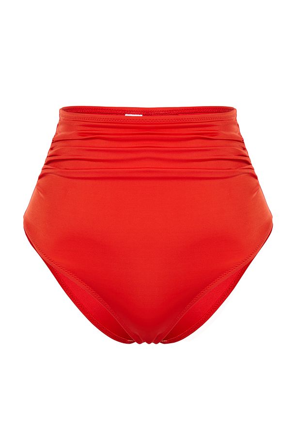 Kırmızı Toparlayıcı Yüksek Bel Hipster Core Bikini Altı TBESS20BA0018 - 5