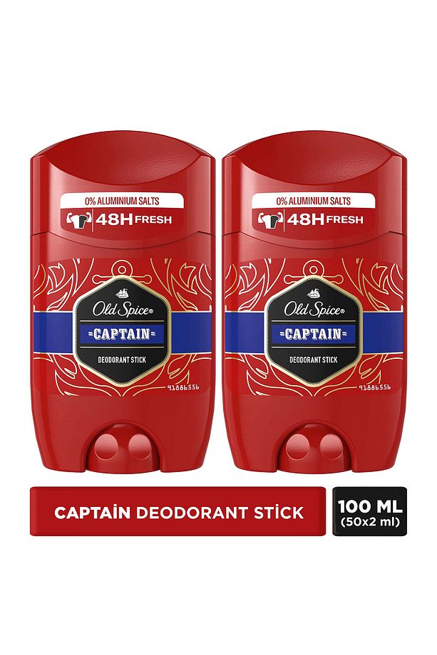 Captain Erkekler İçin Stick Deodorant 50x2 100 ml - 1