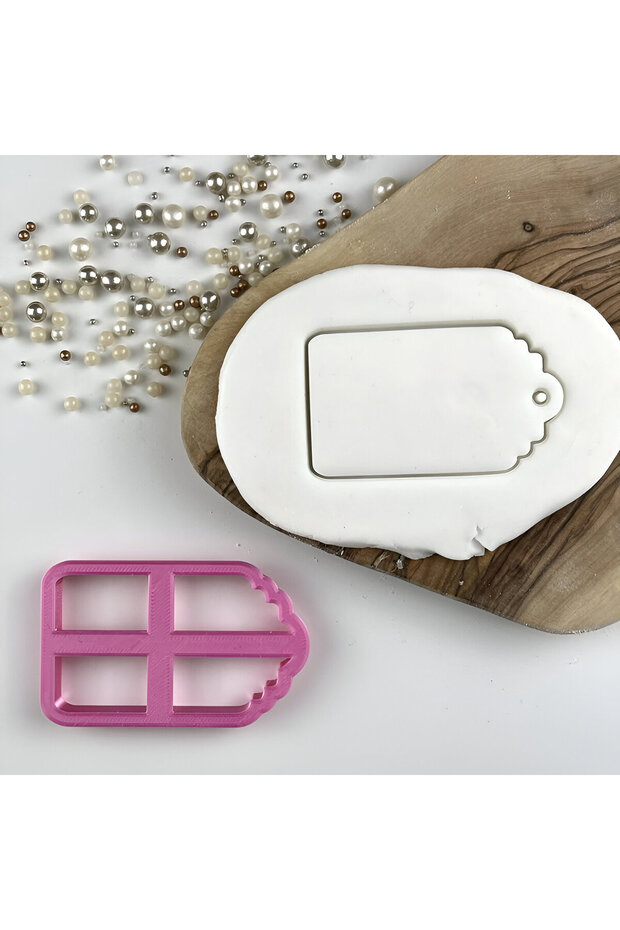 Label Ceramic Mud Mold 4 Pieces