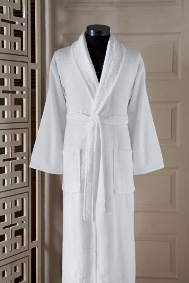 Maxx Home XL Size Bathrobe - White