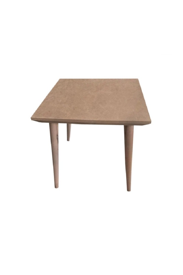 Kare Sehpa Üst Kısım Mdf / Ayaklar Ağaç Ham Mdf Boyasız - 1