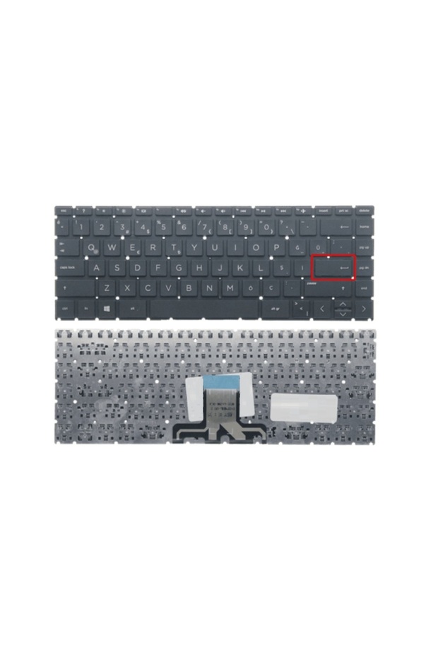 Hp 14s-FQ0034nt 324L7EA09 Notebook Klavyesi (Siyah TR) - 1
