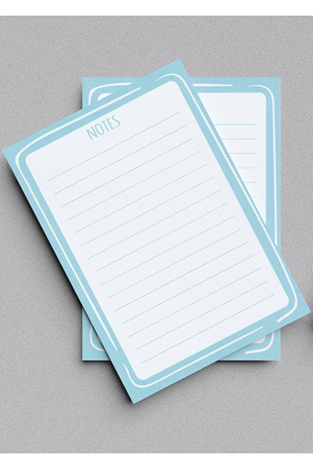 2 قطعة - مقاس A6 - مذكرة غراء علوي - مذكرة غراء - حامل ملاحظات منقوش - لوحة ملاحظات - 1
