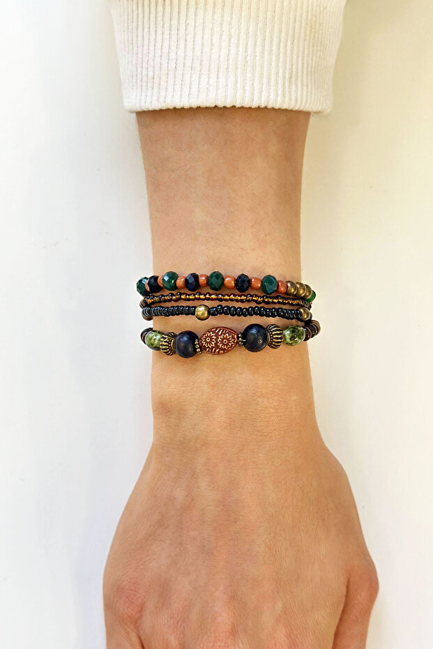 Women's Ethnic Beaded Multiple Handmade Bracelet