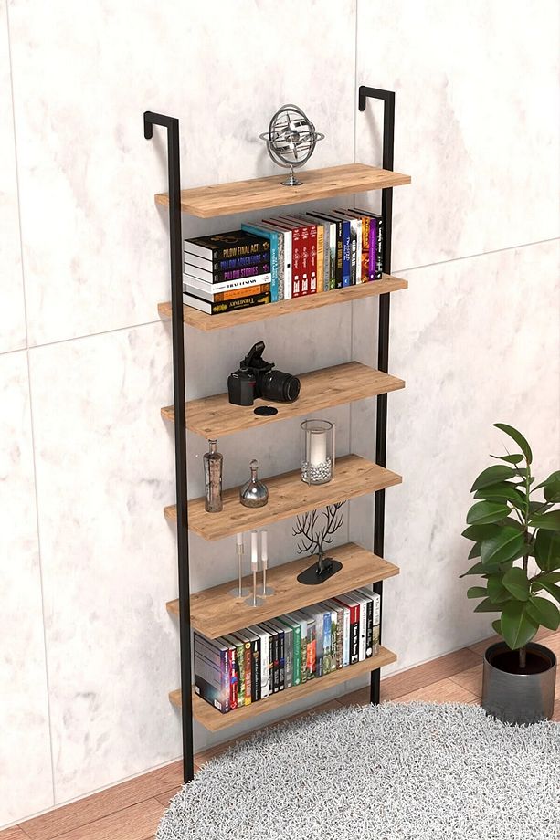 6 Katlı Duvara Monte Raf , Duvar Rafı - Kitaplık 2603A - 1