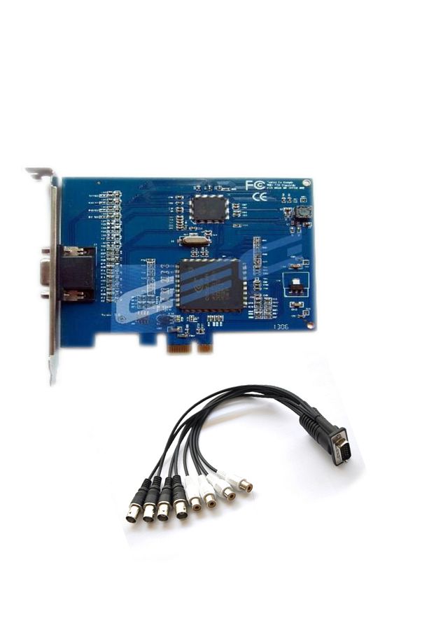 Analog Kamera PCI-E Bilgisayar Kayıt kartı DVR Capture Card 4 Kanal Video 4 Kanal Ses 960H Kayıt - 1