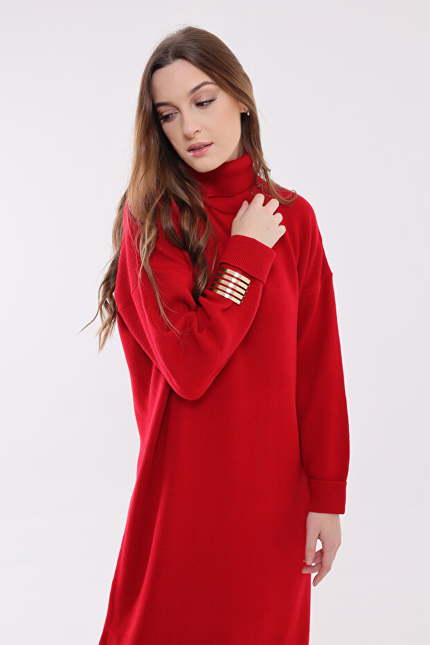 Balıkçı Yaka Triko Elbise E-2 - 7