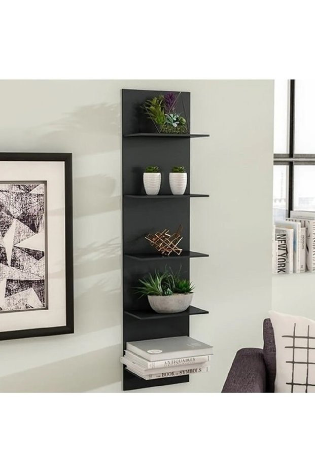 Black Modern Duvar Rafı