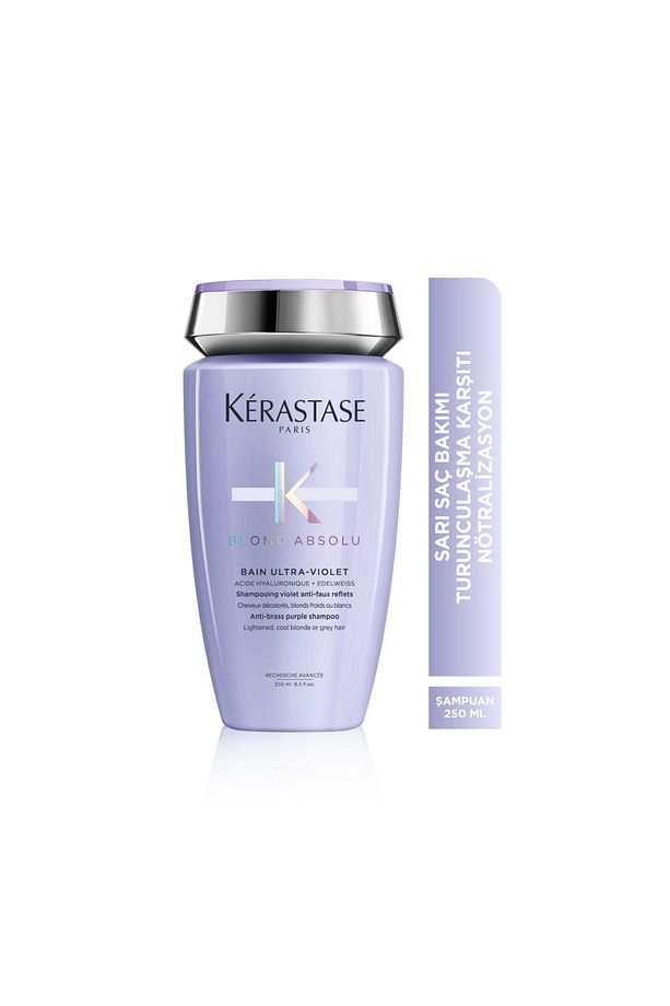 -Blond Absolu Bain Ultra-violet Parlak Sarı ve Gri Saçlar İçin Şampuan 250 ml/562345636 - 2