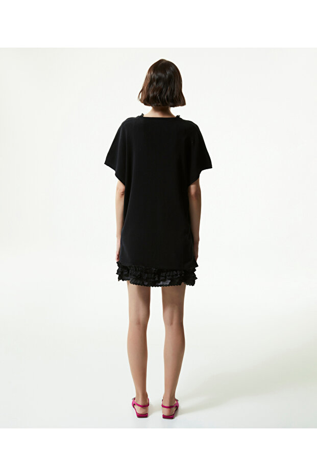 Kadın Siyah Elbise - 5