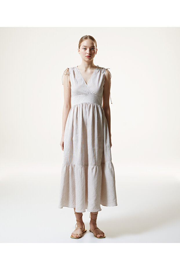 Kadın Bej Elbise - 3