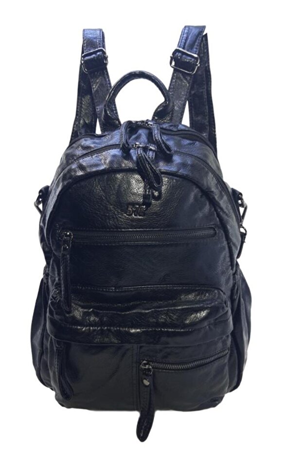 Y.s.leather Women's Backpack Functional Use Shoulder Cross Strap Backpack