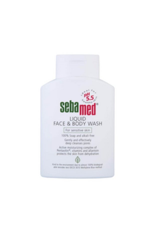 (Small Cotton Gift) Sebamed Face and Body Liquid Cleanser 200 ml (1 Pc)
