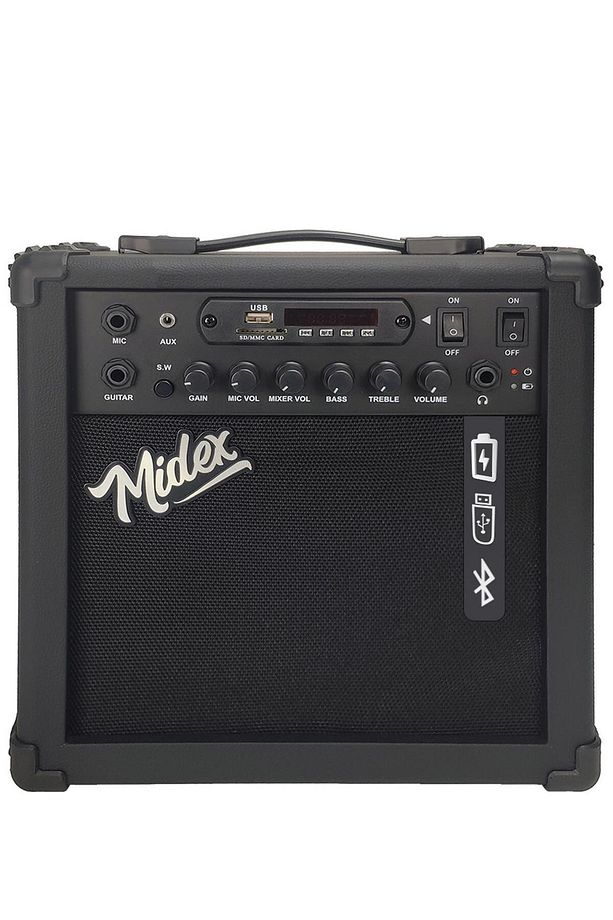Glc-40gr-amp Elektro Gitar Seti 25 Watt Şarjlı Bt Amfi Kulaklık Ve Full Set - 6