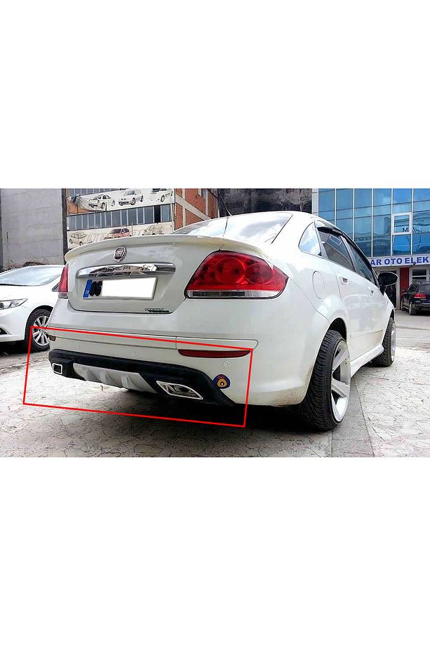 Fiat Linea Difüzör Difizör Gri + Kare Egzoz Görünüm C Tip - 2