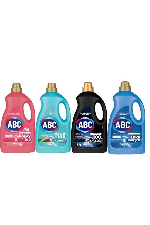 1 Adet Siyahlar + 1 Adet Leke Karşıtı + 1 Adet Renkliler + 1 Adet Kolay Ütü 2.700 ml - 1