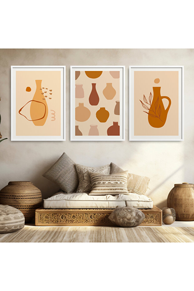 3 Piece Framed Painting Set Vase Poster Painting Hpn173