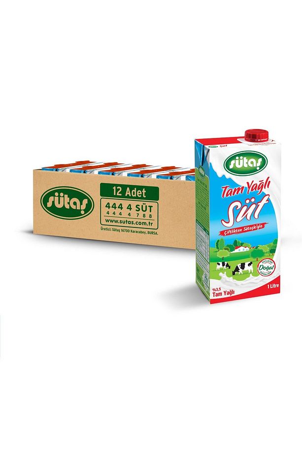 Tam Yağlı Süt 1 L (12 Adet) - 1
