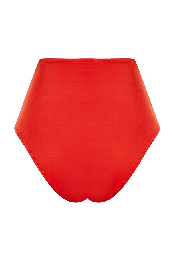 Kırmızı Toparlayıcı Yüksek Bel Hipster Core Bikini Altı TBESS20BA0018 - 7