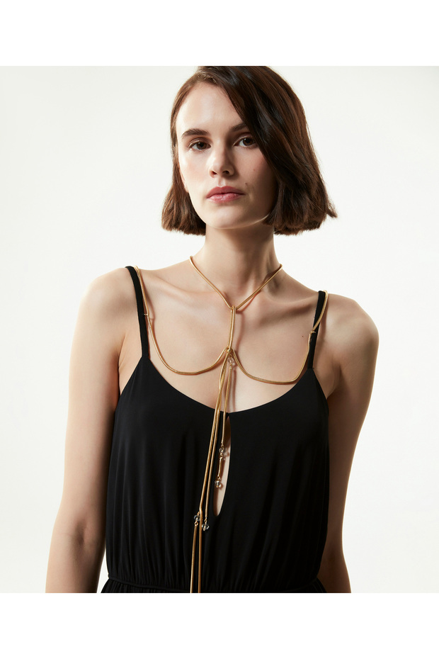 Kadın Siyah Elbise - 5