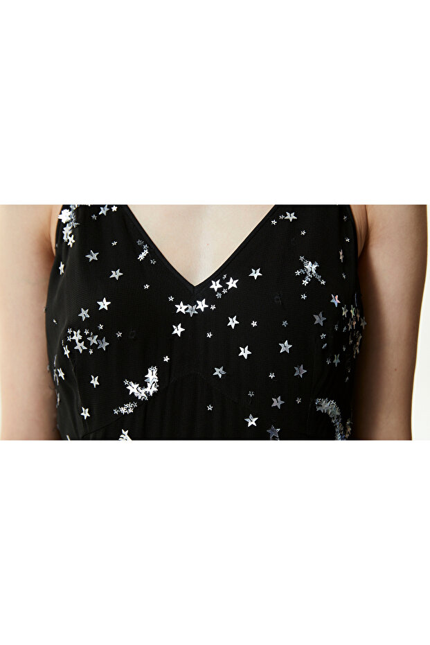 Kadın Siyah Elbise - 7