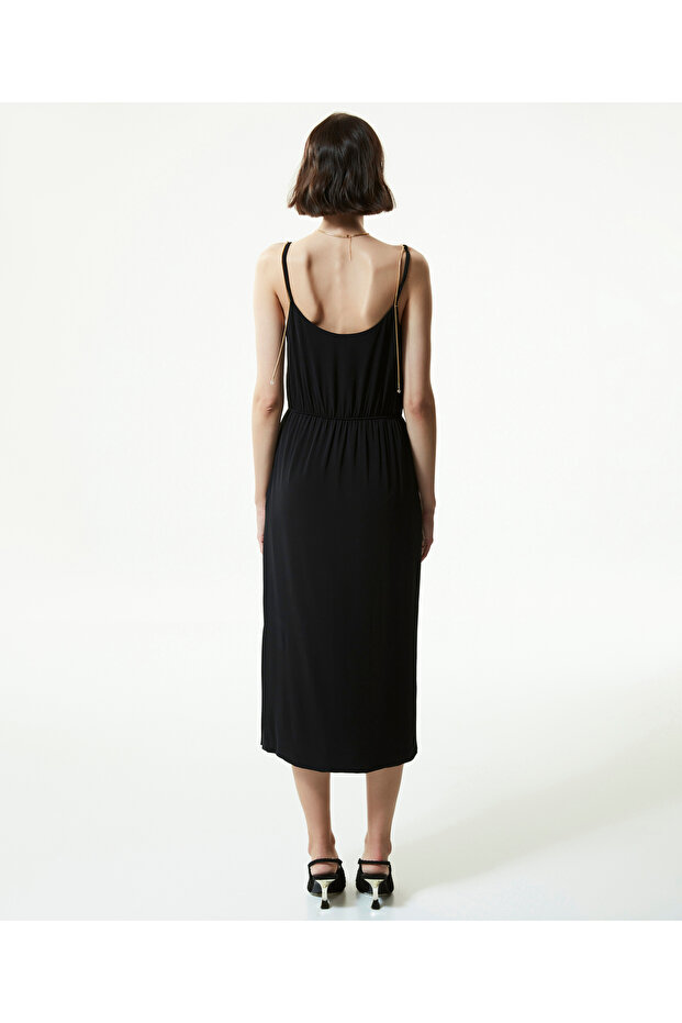 Kadın Siyah Elbise - 6