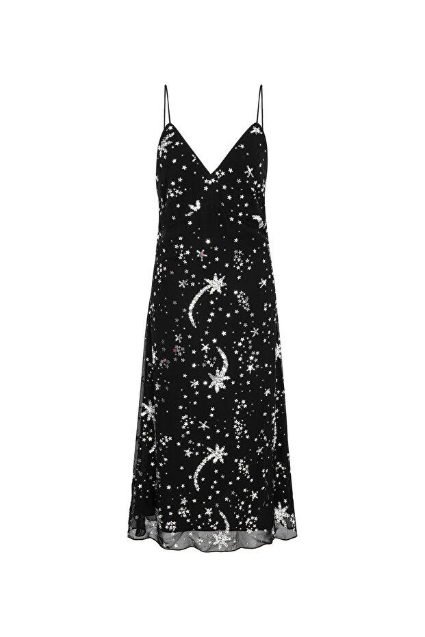 Kadın Siyah Elbise - 3