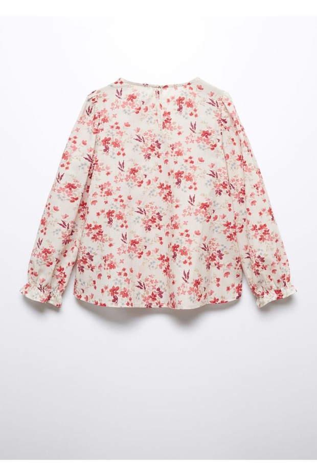 Çiçek desenli bluz - 2