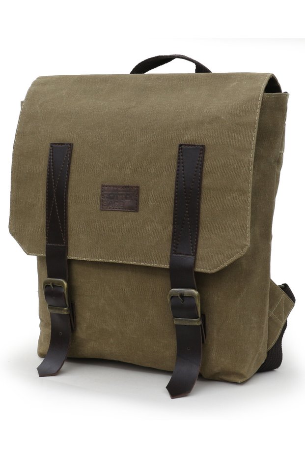 7000 S Patroit Bag Water Resistant Brown Waxed Canvas Backpack School Travel Laptop Bag