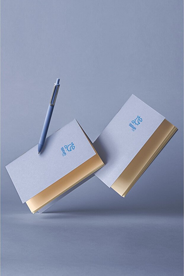 Note Defter Dikişli 3'lü Set Mavi 40 - 4