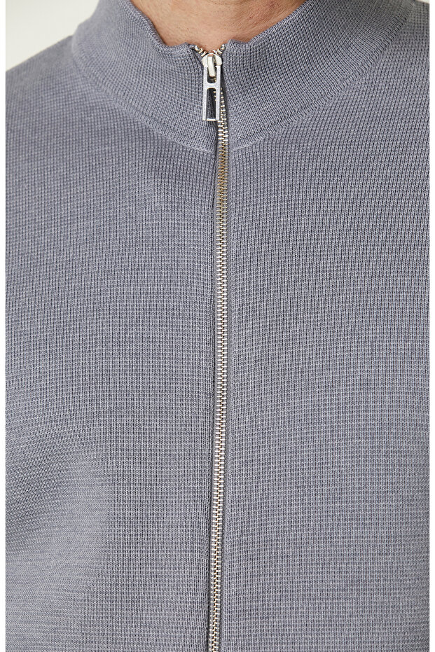 Açık Gri Hırka - 7