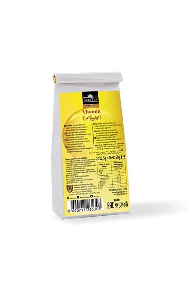 A-D-E VİTAMİNLİ DEMLİK POŞET ÇAY 20*2,5 GR - 2