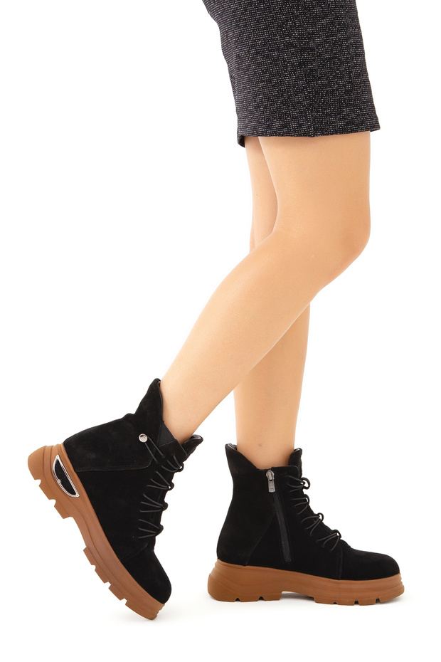 Women's Genuine Leather Casual Boots 931 442 Bn Boots Sk22/23
