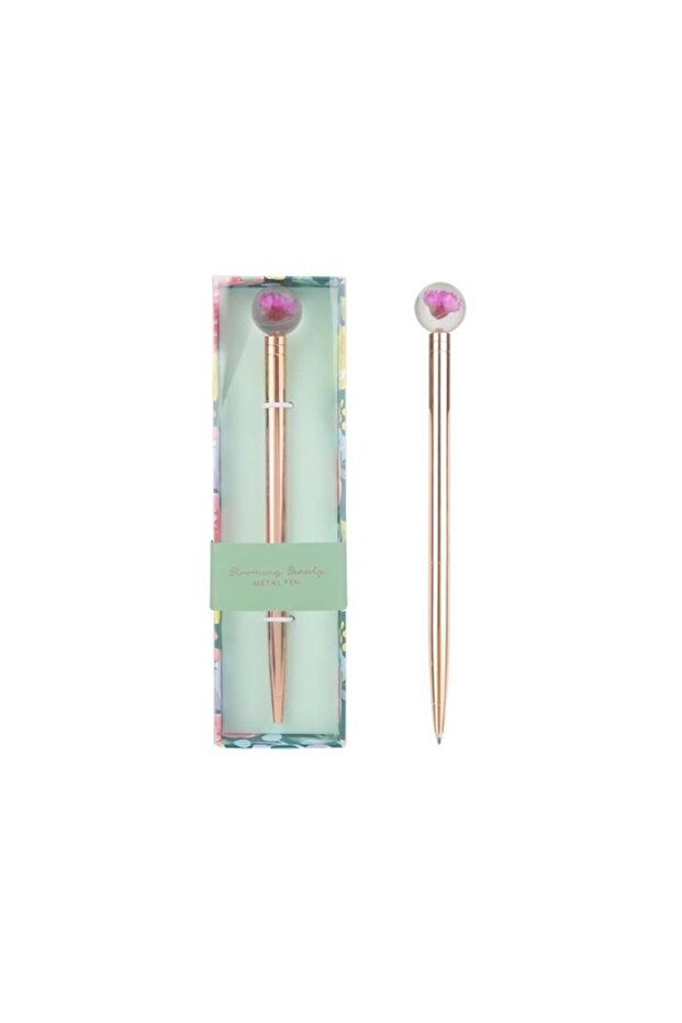 Metal Rosegold Floral 1.0 Ballpoint Pen