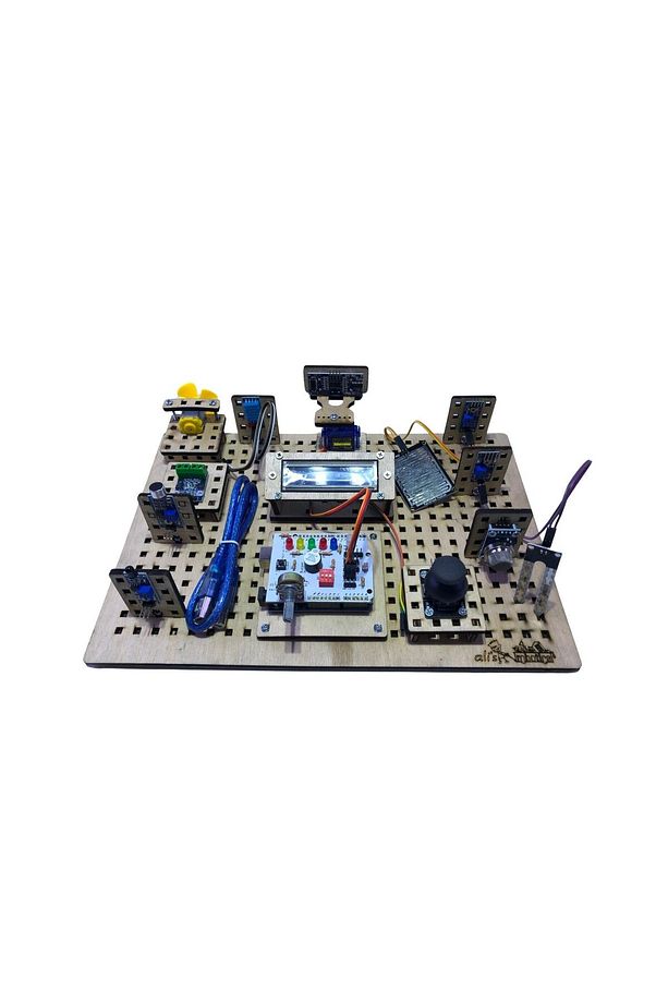 Arduino Eğitim Kartlı Modüler Stem Deney Seti- Arduino Proje Seti Organizer Çantalı - 7