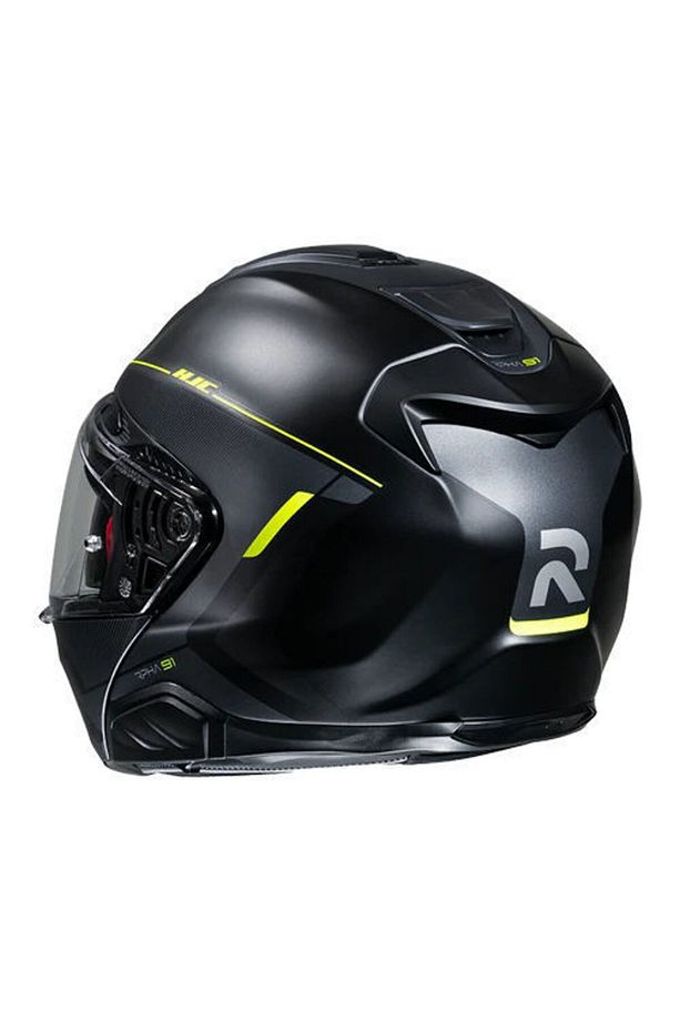 RPHA91 Combust MC3HSF Çene Açılır Motosiklet Kaskı Neon Sarı Siyah - 4