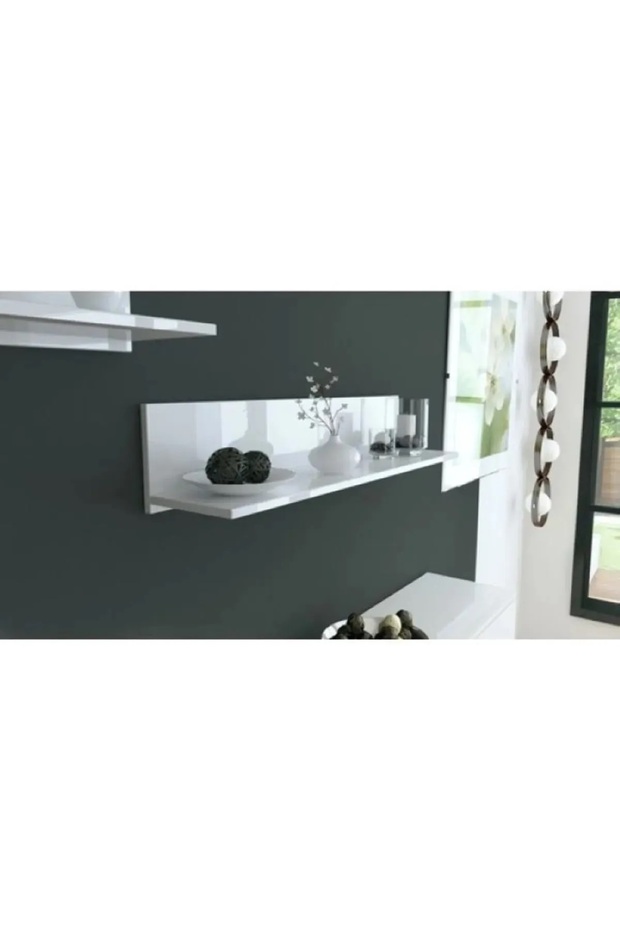 Tekli Beyaz Duvar Rafı - 1