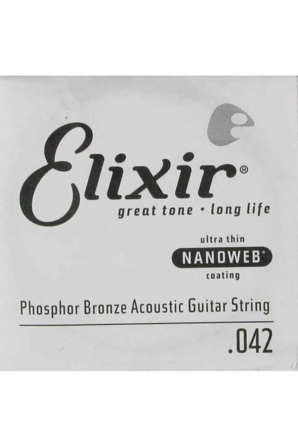 14142 Nanoweb Phosphor Bronze Tek Akustik Gitar Teli (42) - 1