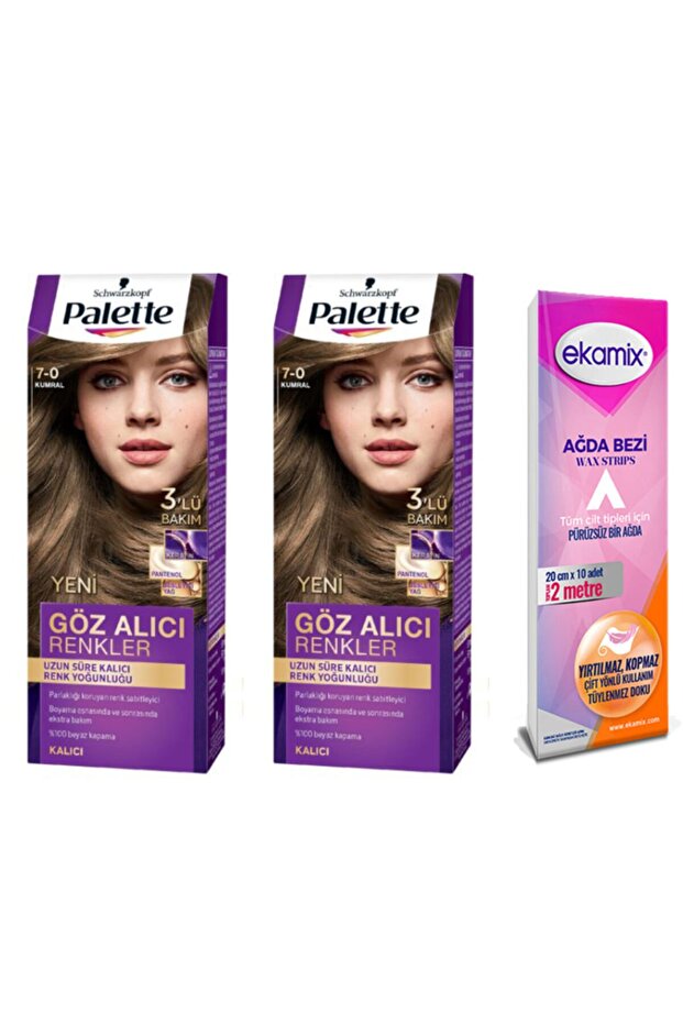 Göz Alıcı Saç Boyası 7.0 Kumral 2 Adet - 1