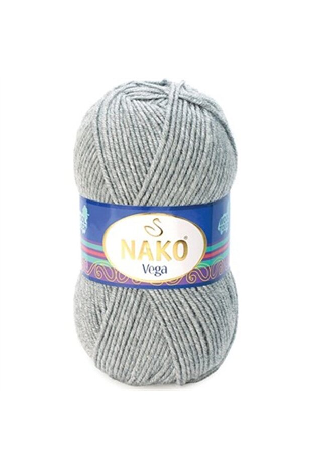 Vega Hand Knitting Yarn 195 Gray Melange