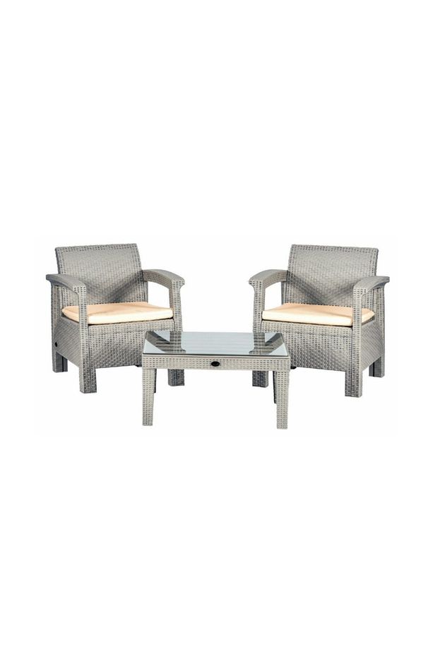 Gri Toscana Rattan Oturma Grubu - 2