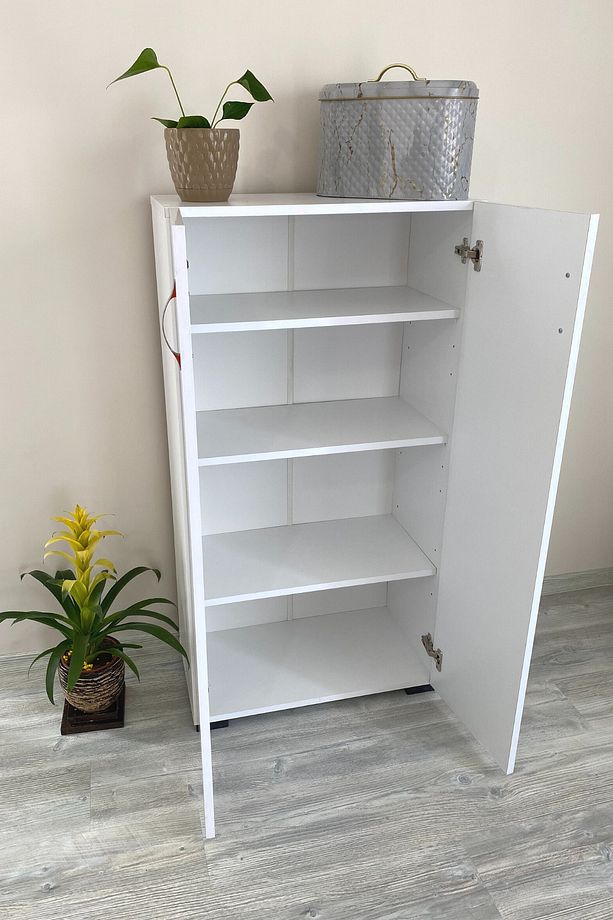 Irmak Çok Amaçlı Dolap Ayakkabılık Dolabı Dolap 2 Kapaklı 4 Gözlü Ayakkabılık - 6