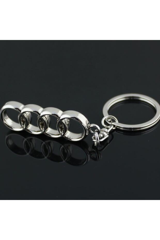 Audi 80 Series 3D Metal Car Keychain - Chrome Plated Auto Keychain