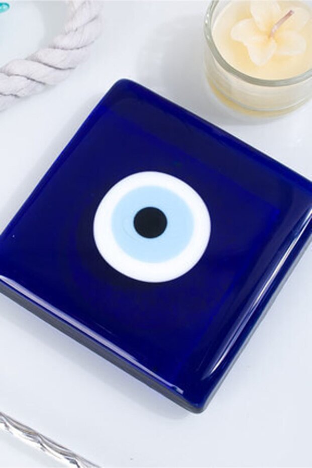 Trenddunyasi Pure Glass 10 Cm Square Table Top Charm